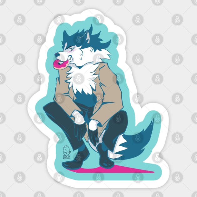 Shirou Ogami Sticker by PamyNesko